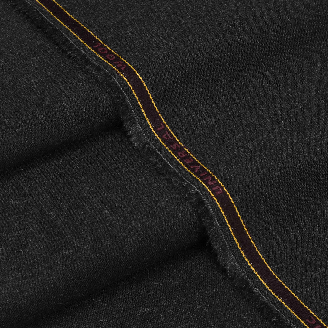 Universal Wool - Premium Winter Woolen Fabric (Black)