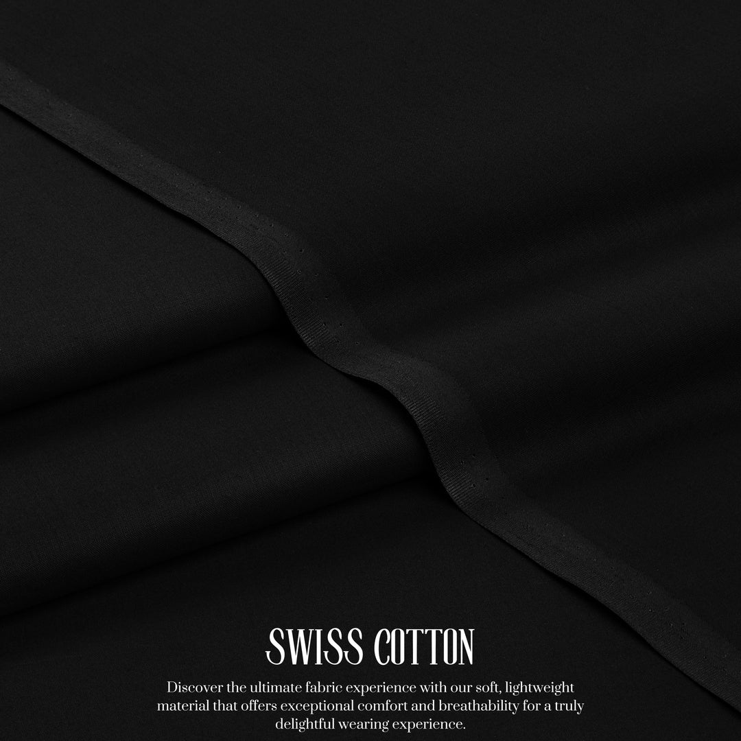 Premium Soft Cotton - Dubai Swiss (Black)