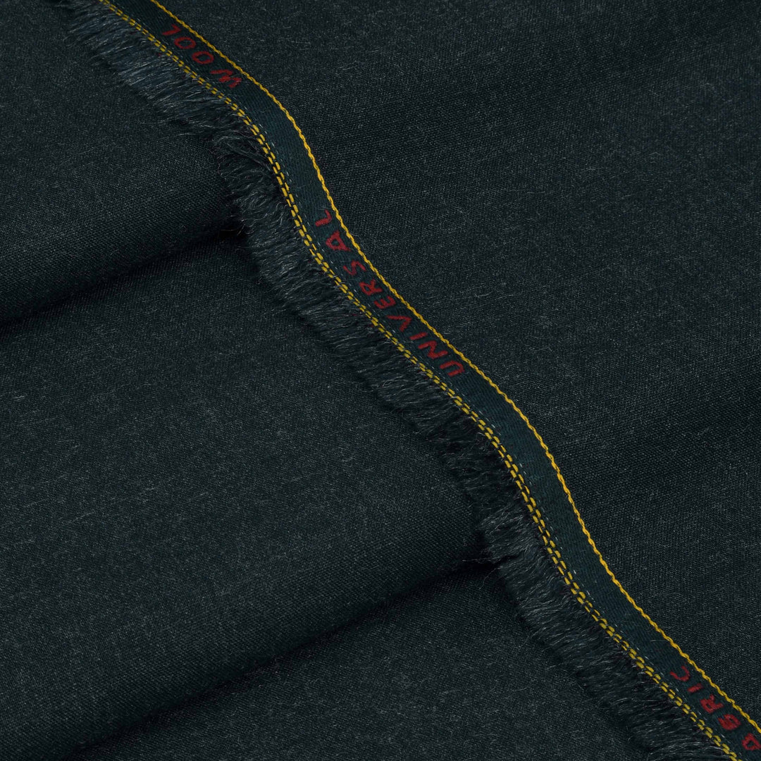 Universal Wool - Premium Winter Woolen Fabric (Dark Green)