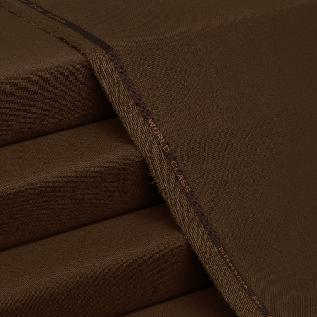 Brown - World Class - Premium Blend - (Wash & Wear)