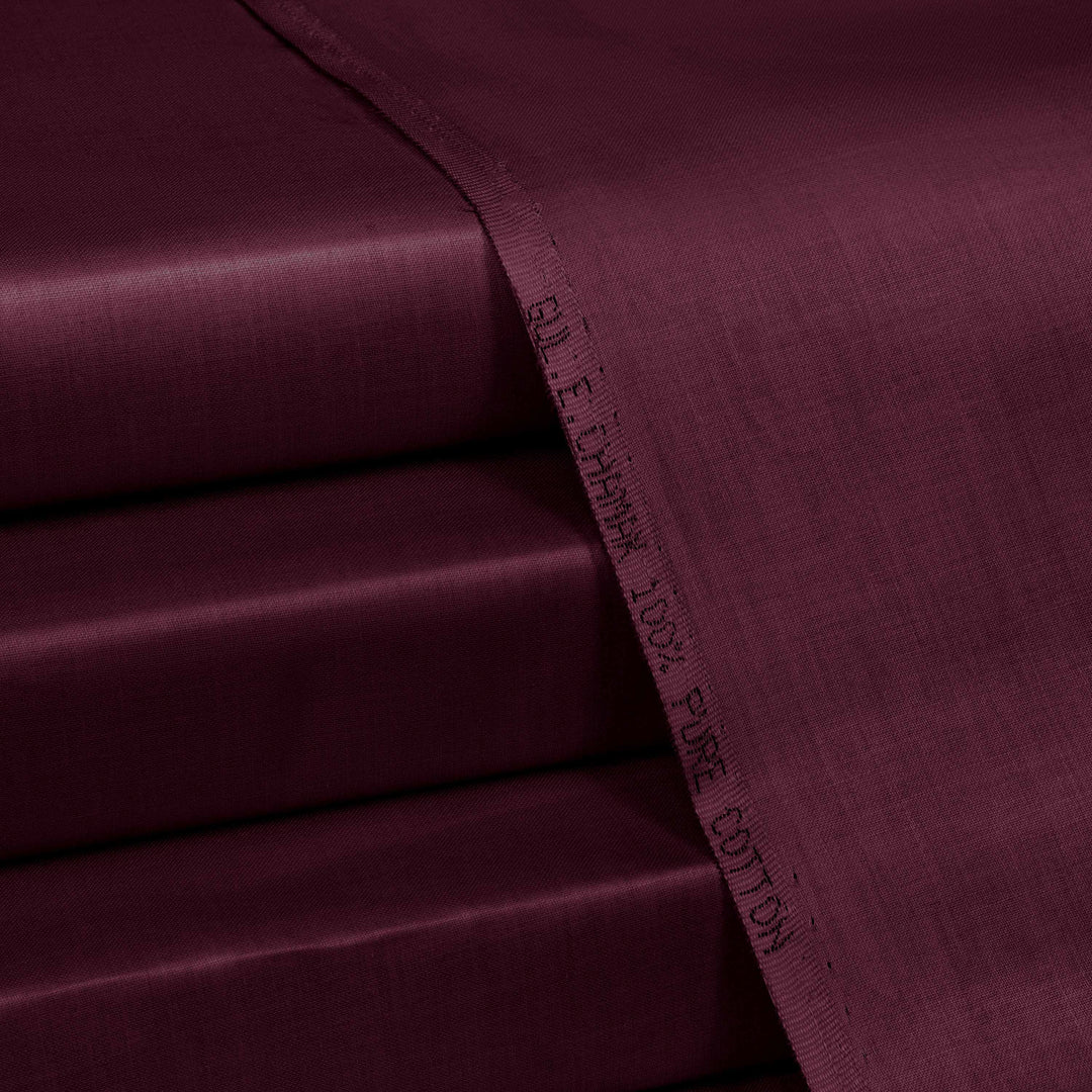 Premium Satin Cotton - Gul-E-Chamak (Maroon)