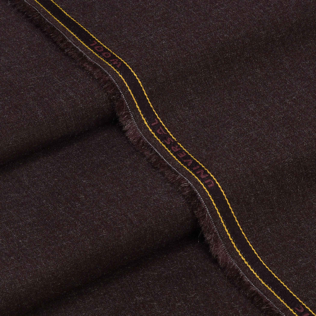 Universal Wool - Premium Winter Woolen Fabric (Maroon)