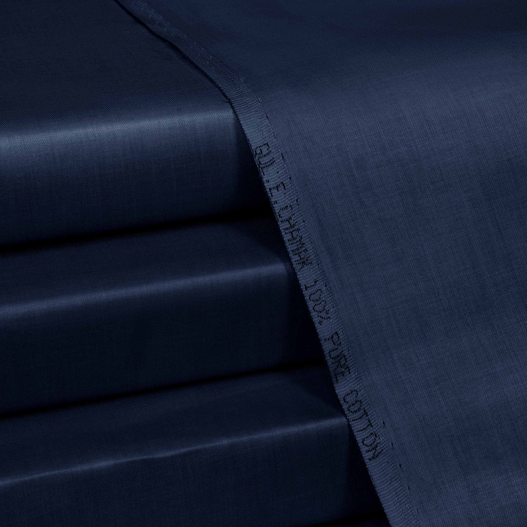 Premium Satin Cotton - Gul-E-Chamak (Navy Blue)