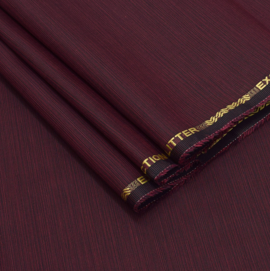 Glitter - Yarn Dyed Executive 100% Cotton Fabric - Maroon