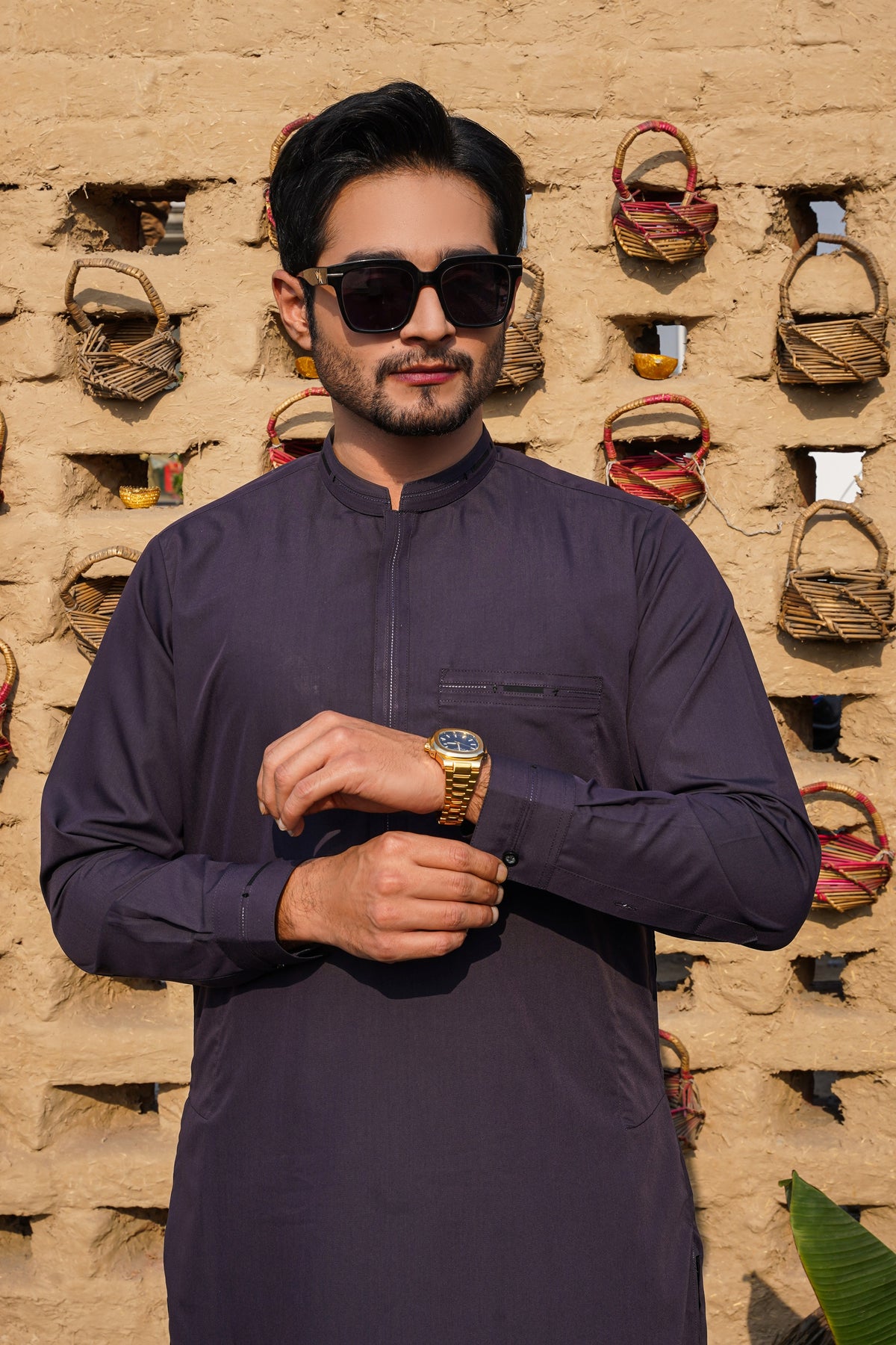 Deep Purple - Designer Shalwar Kameez