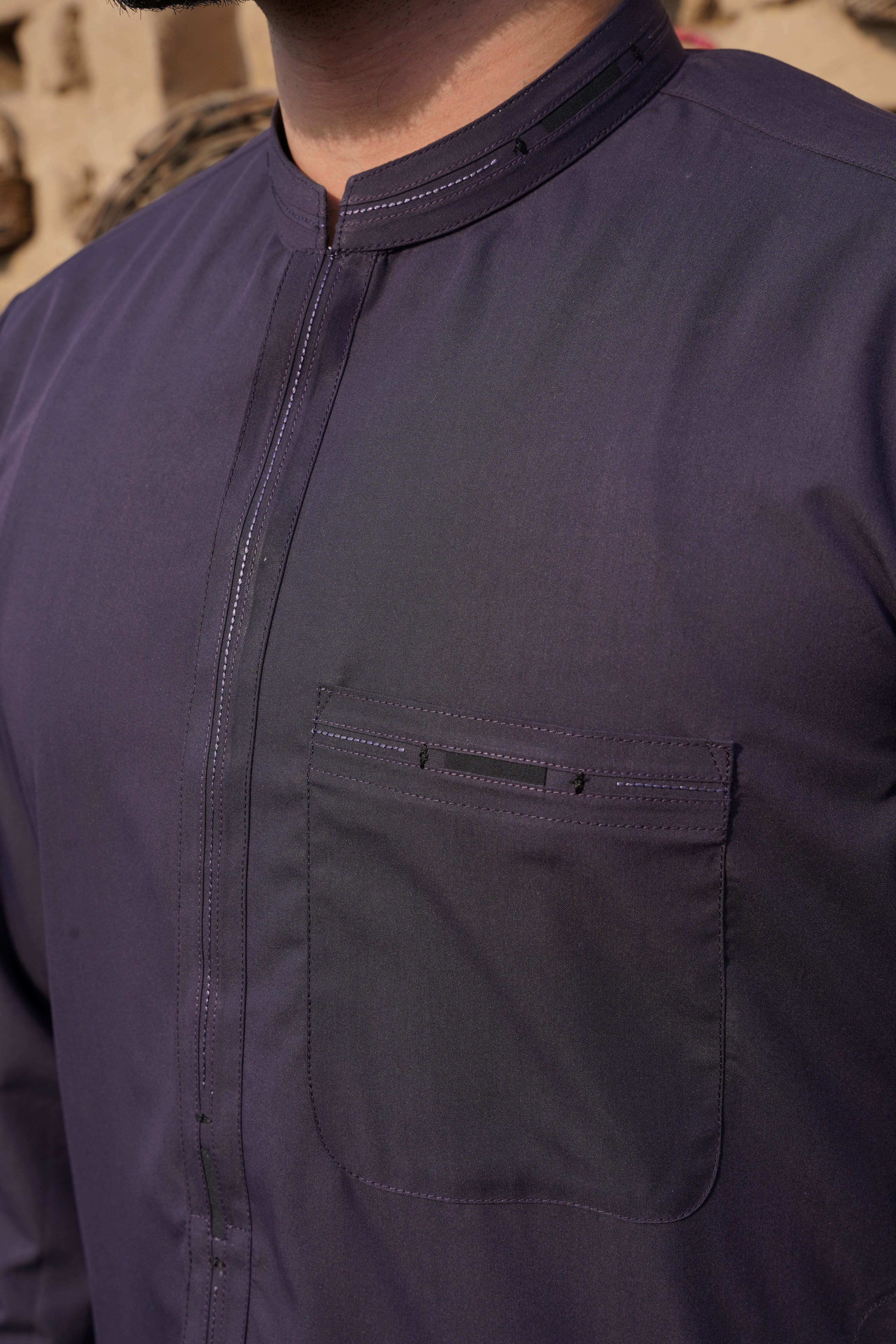 Deep Purple - Designer Shalwar Kameez