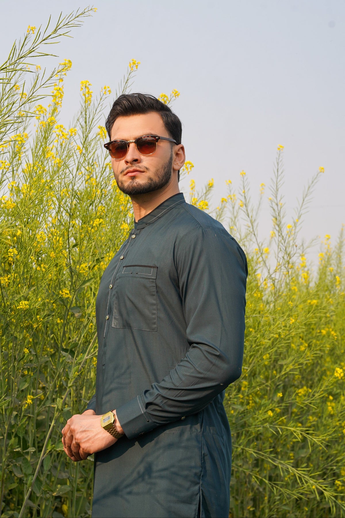 Teal - Designer Shalwar Kameez