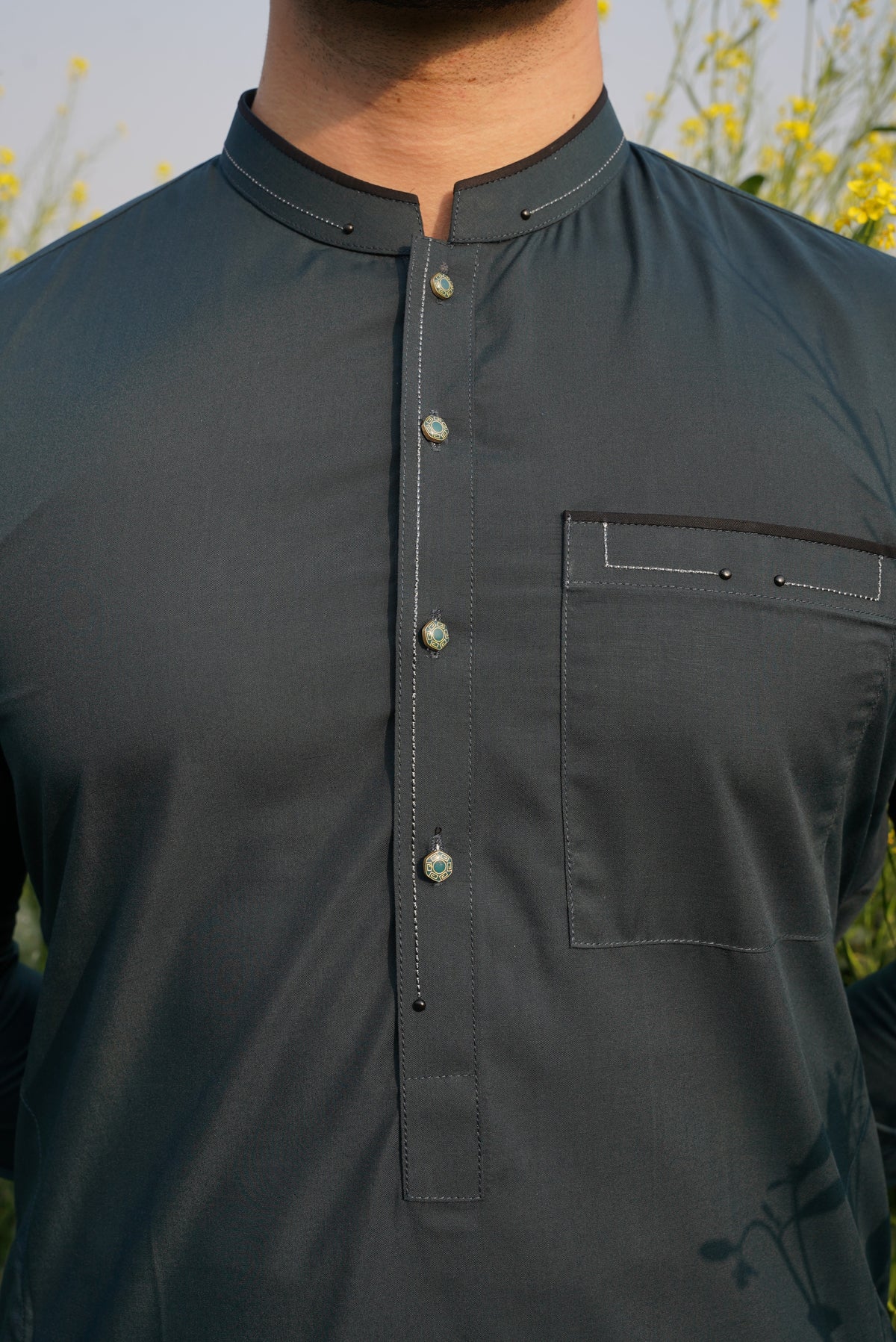 Teal - Designer Shalwar Kameez