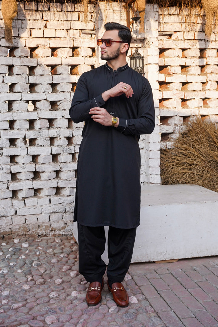 Black - Designer Shalwar Kameez