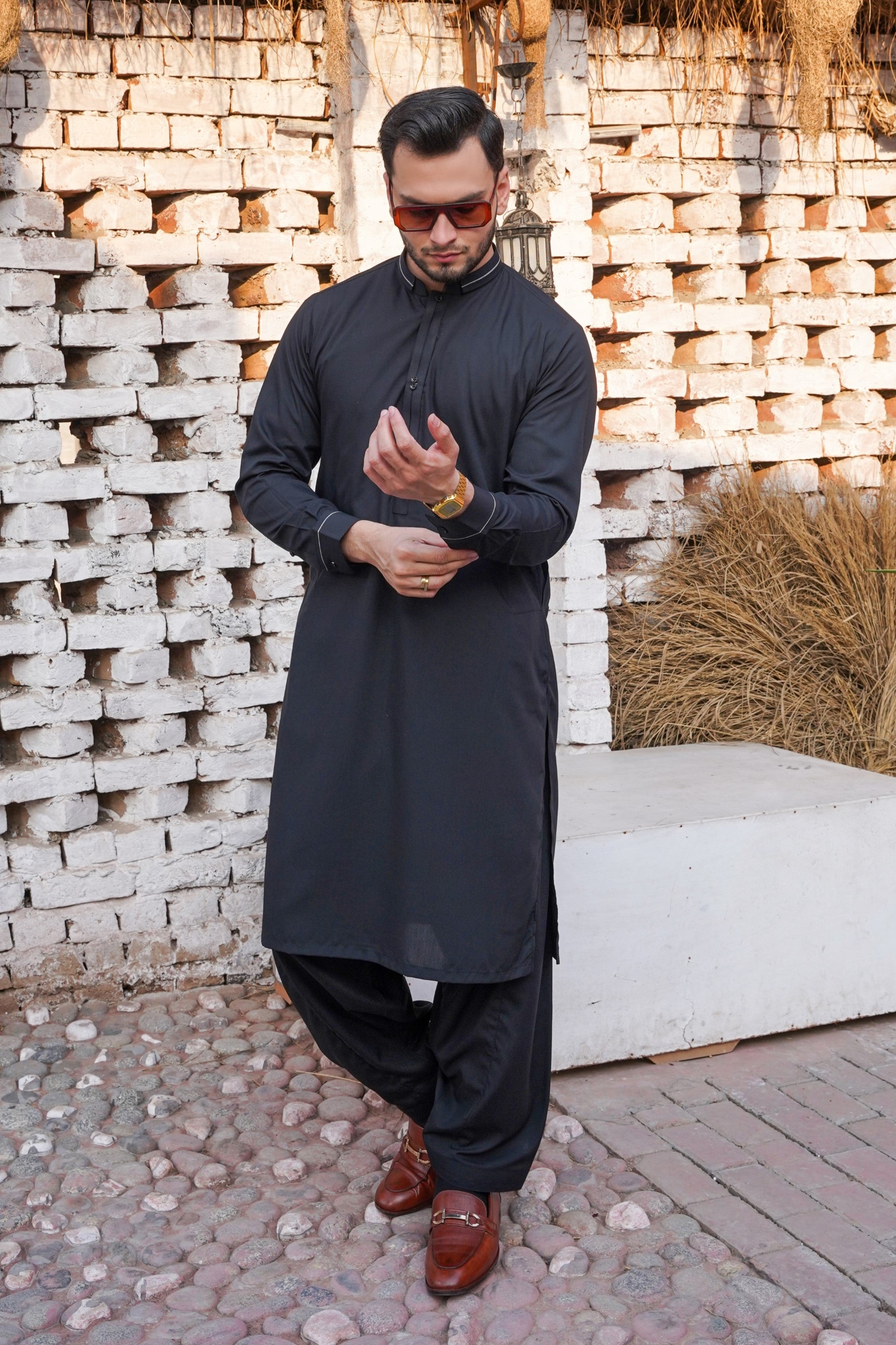 Black - Designer Shalwar Kameez