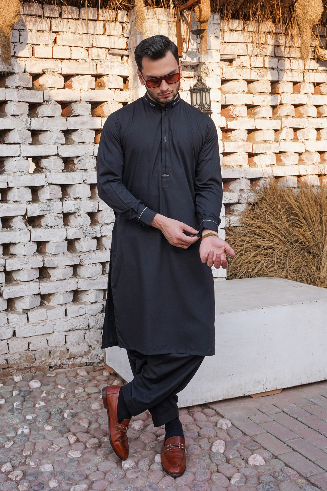 Black - Designer Shalwar Kameez