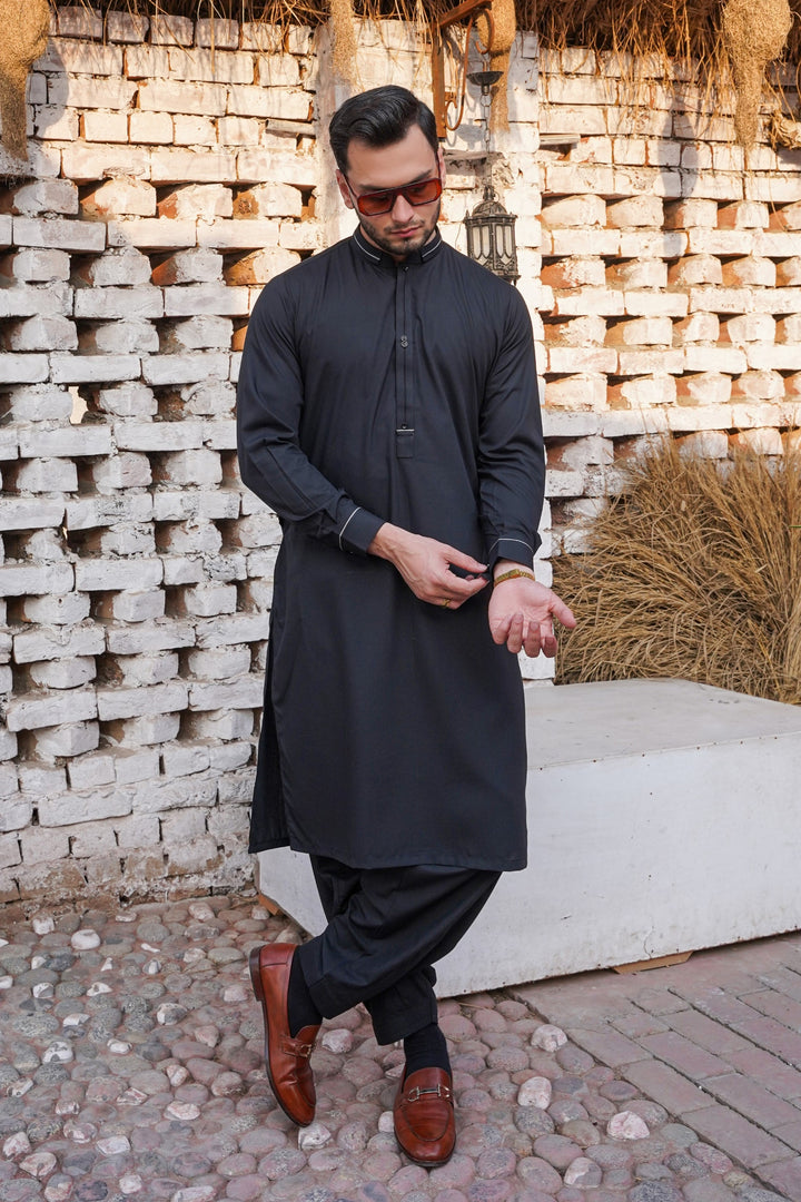 Black - Designer Shalwar Kameez