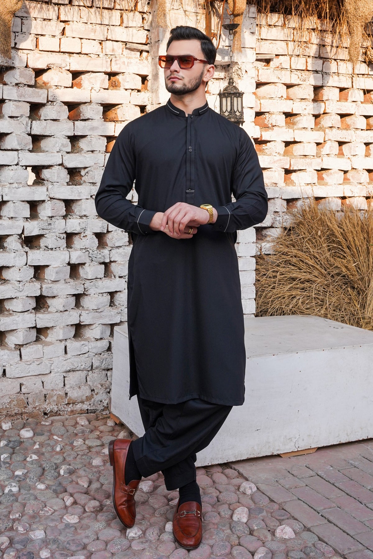 Black - Designer Shalwar Kameez
