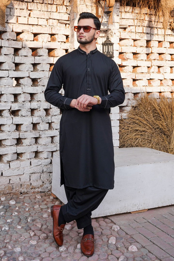 Black - Designer Shalwar Kameez