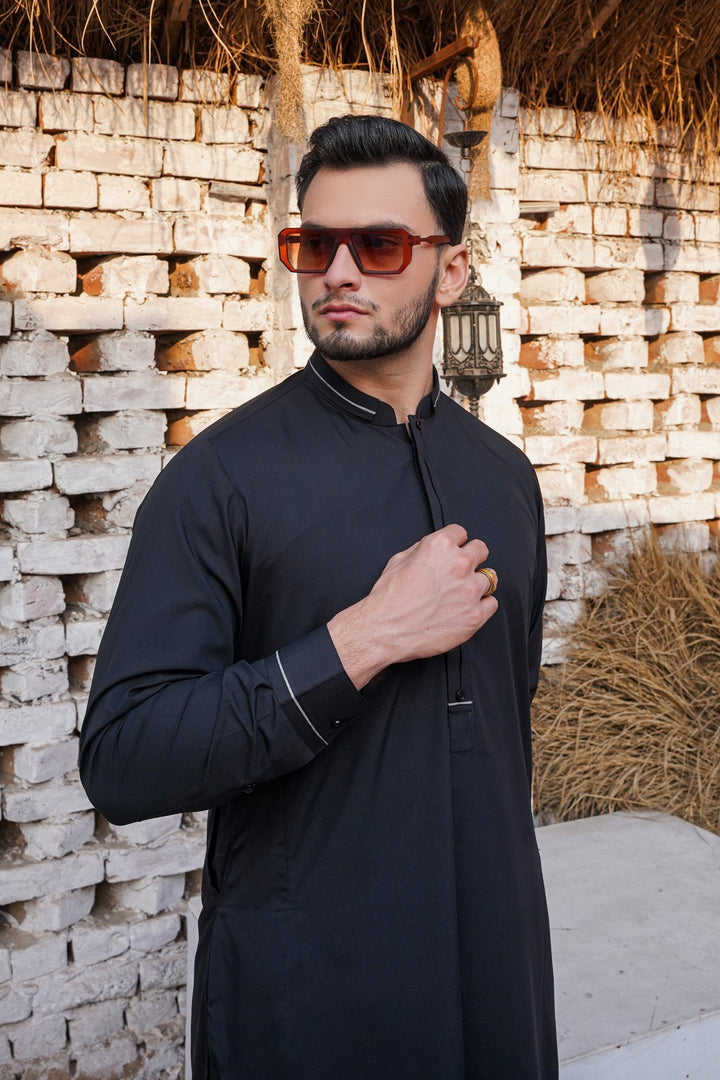 Black - Designer Shalwar Kameez