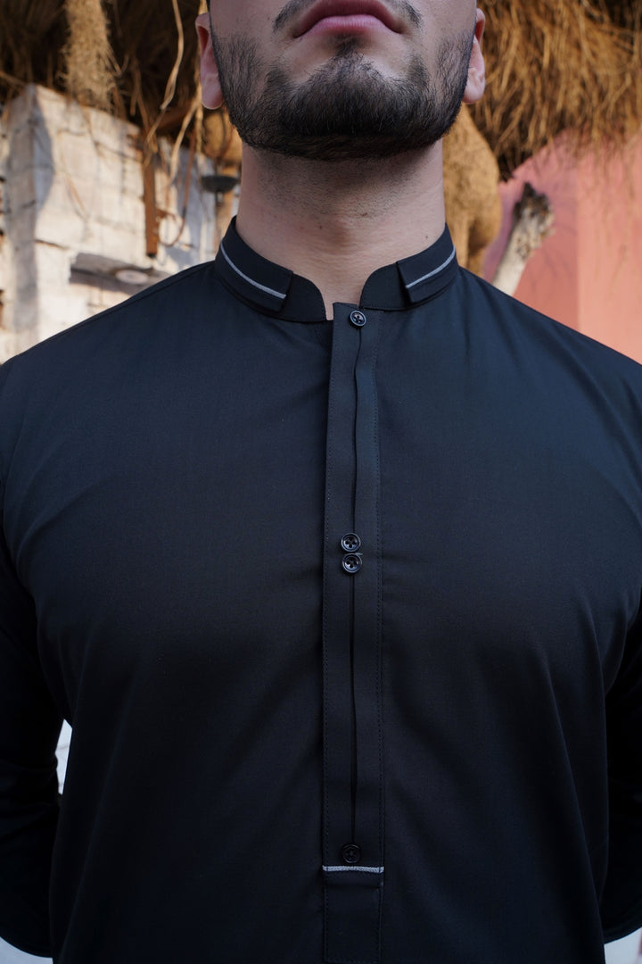 Black - Designer Shalwar Kameez