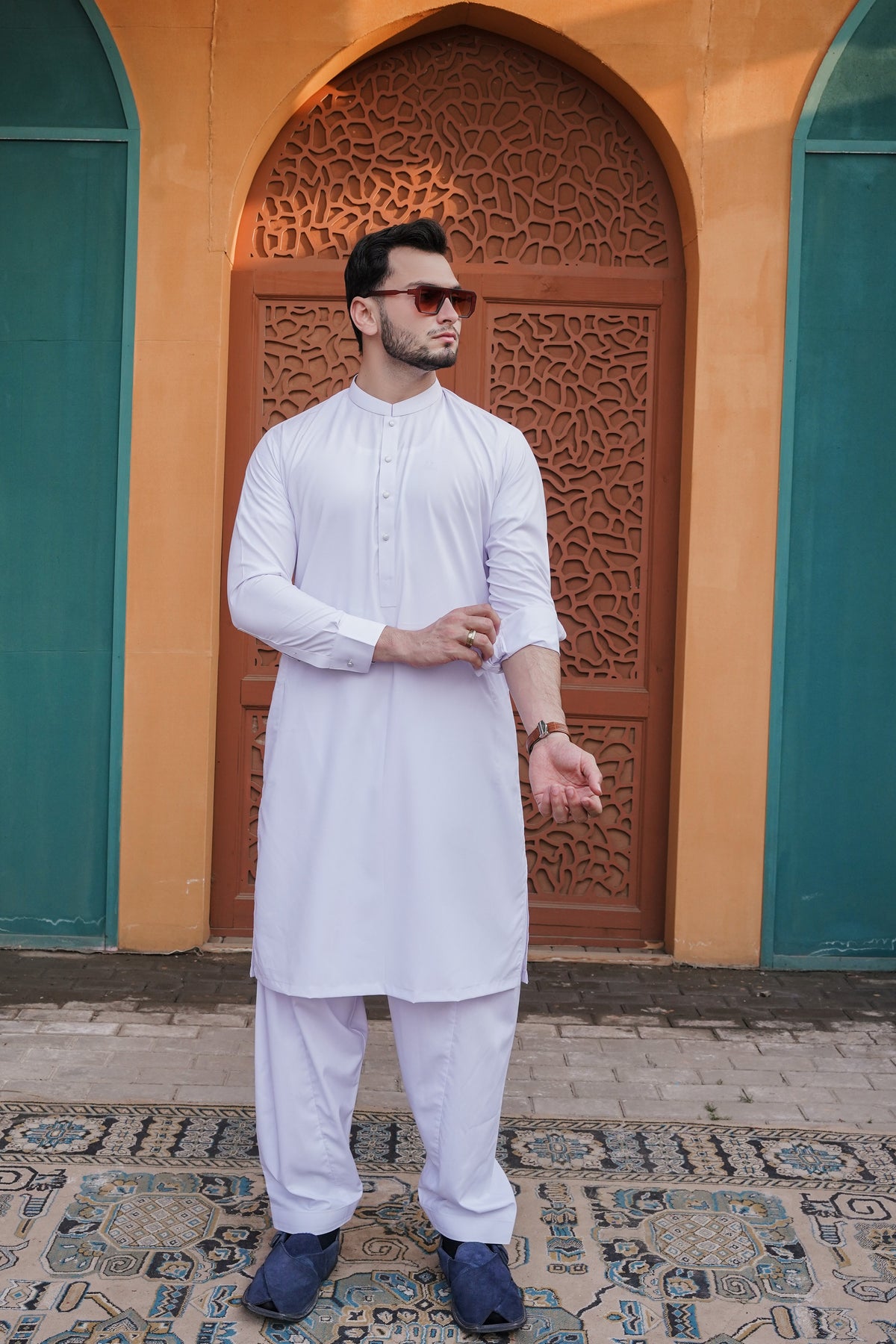 White - Plain Shalwar Kameez