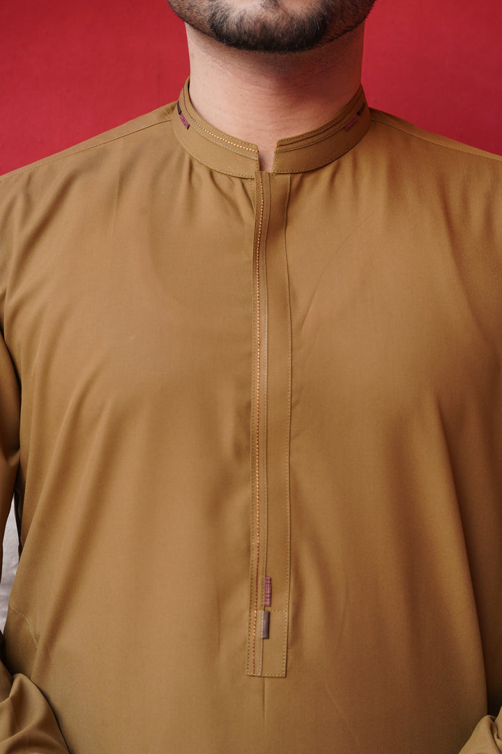 Olive - Designer Shalwar Kameez