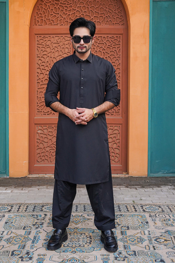 Black - Designer Shalwar Kameez