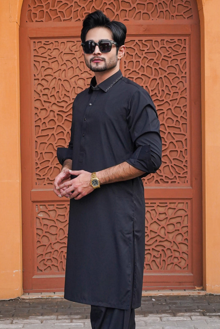 Black - Designer Shalwar Kameez
