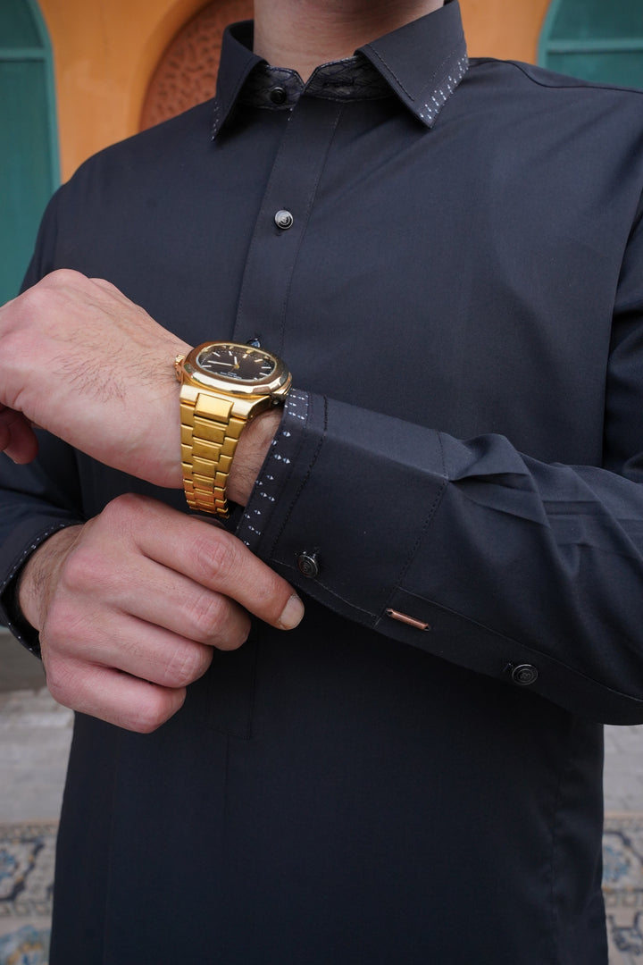 Black - Designer Shalwar Kameez