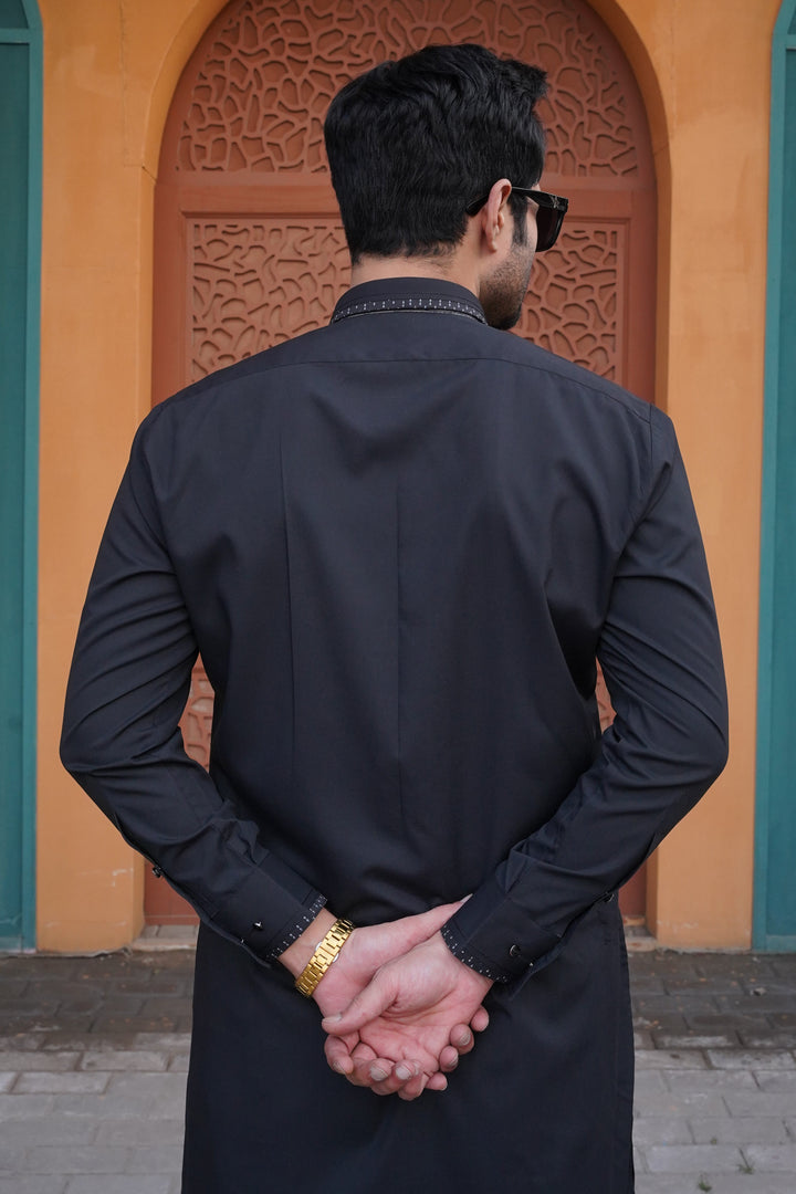 Black - Designer Shalwar Kameez