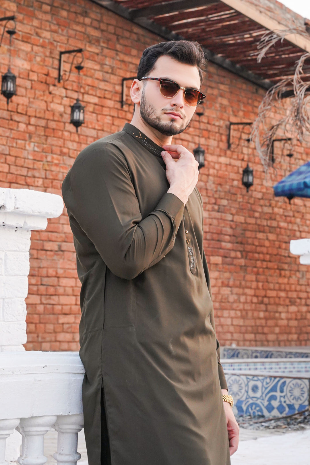 Green - Designer Shalwar Kameez