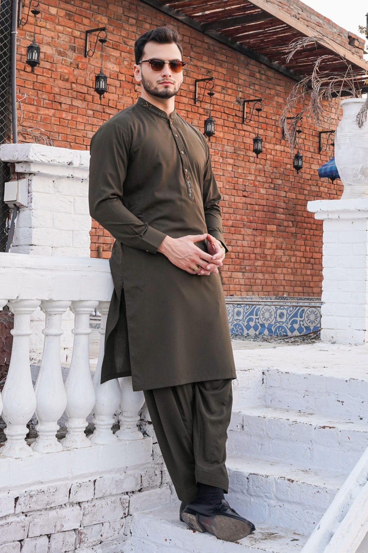 Green - Designer Shalwar Kameez