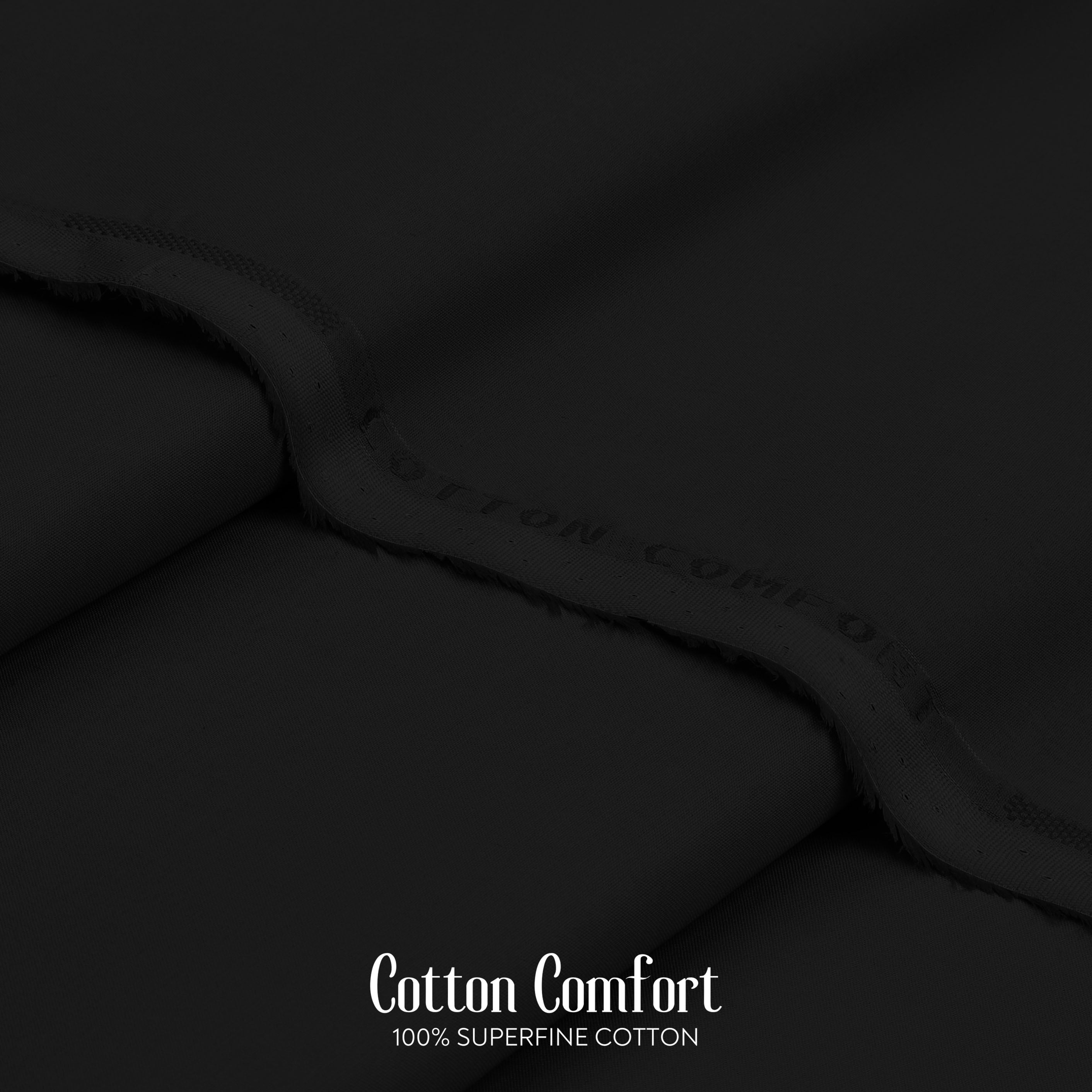 Cotton Comfort - 100% Superfine Cotton - (Black)