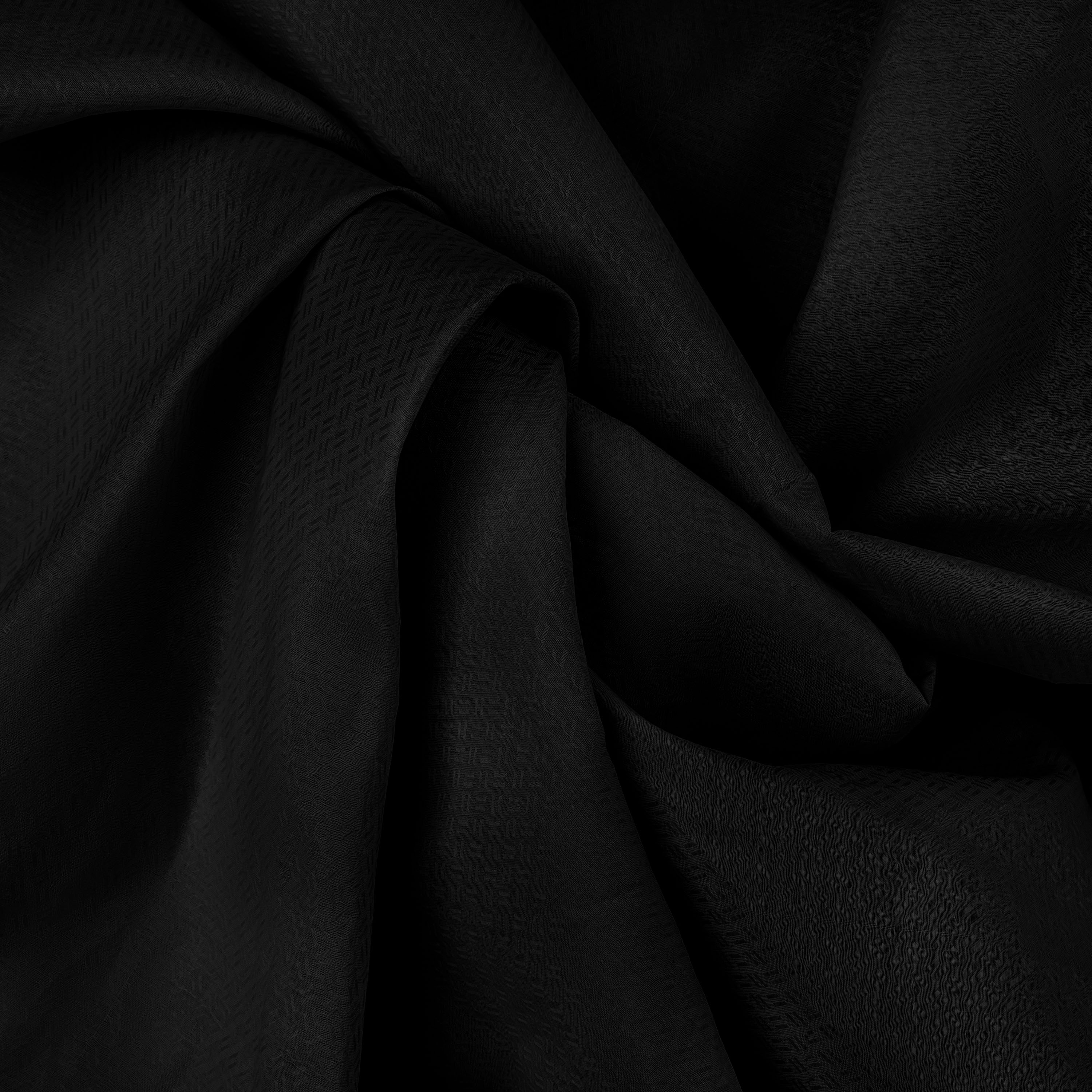 Textured Cotton Jacquard - Briza Cotton (Black)