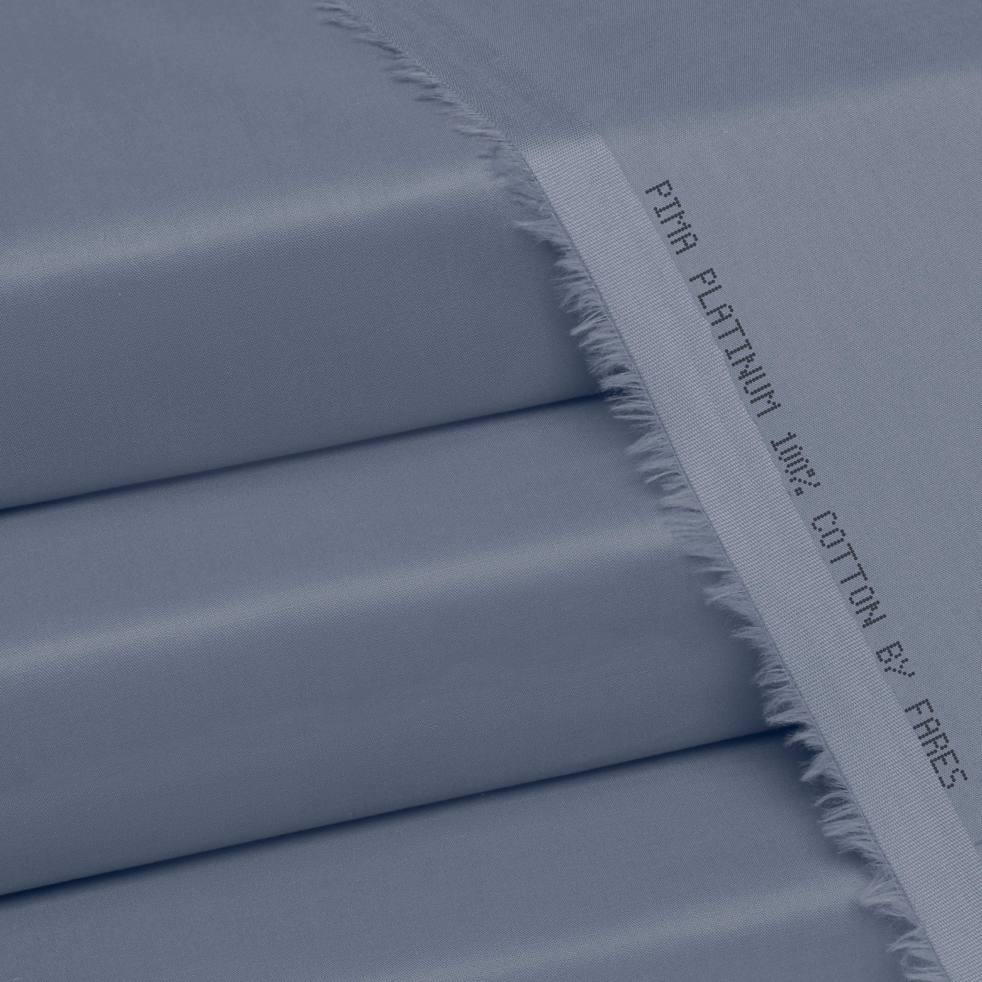 Pima Platinum unstitched cotton fabric for men in Bluish Gray – Fares Fabrics summer collection