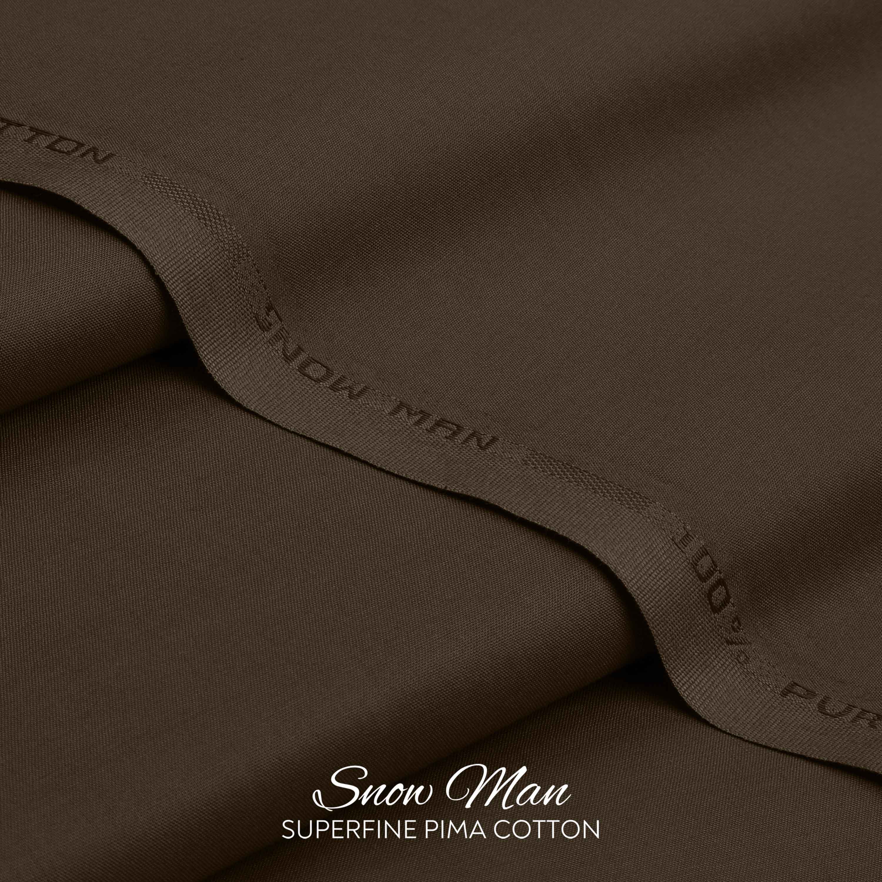 Snow Man - Soft Pima Cotton - (Coca Brown)