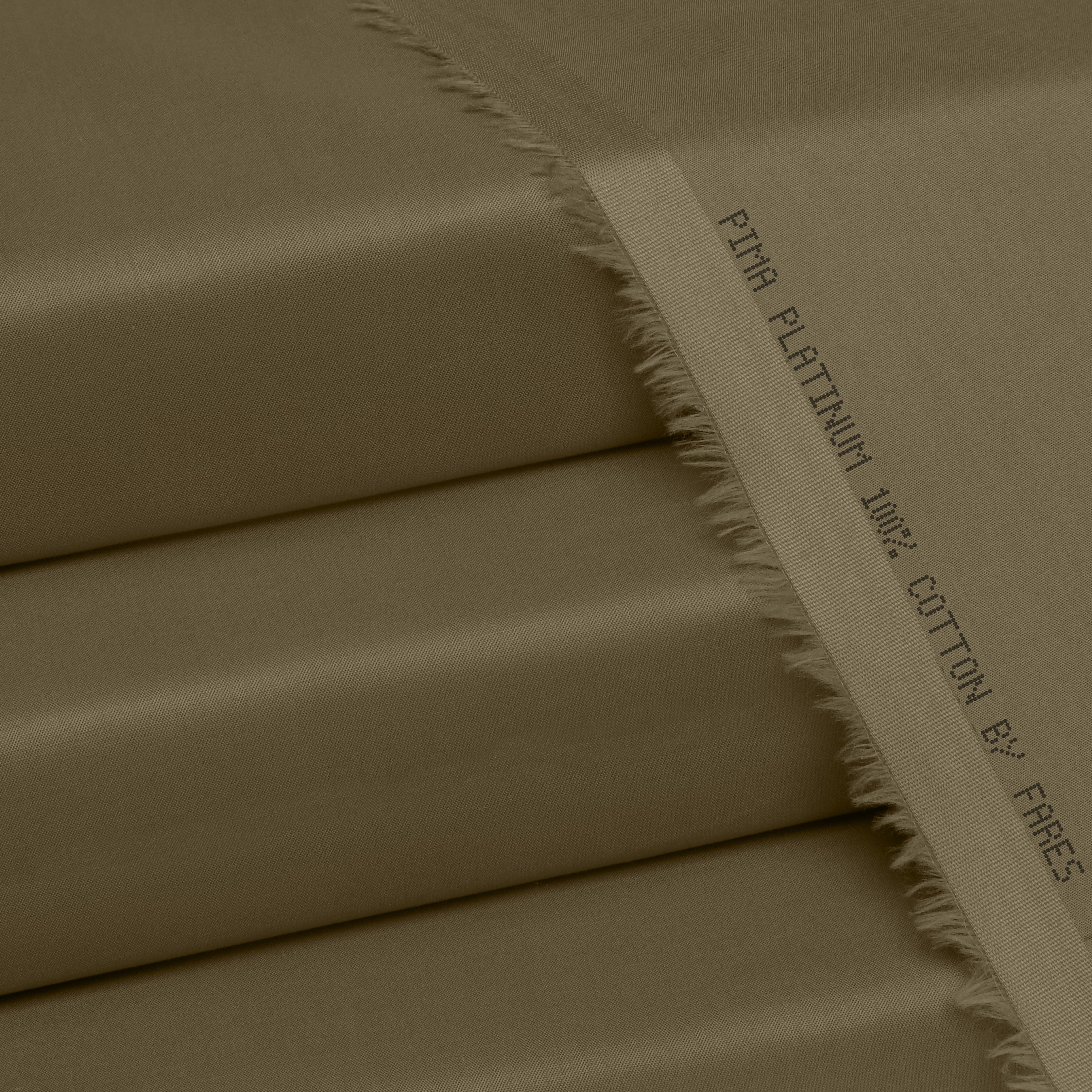 Pima Platinum unstitched cotton fabric for men in Wheat – Fares Fabrics summer collection